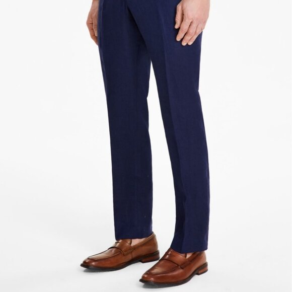 Tommy Hilfiger Mens Modern Fit Pure Linen Suit Pants Navy Size 44W x 32L NWT - Picture 3 of 5